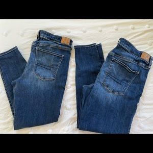 2 pairs of size 18 American Eagle jeggings